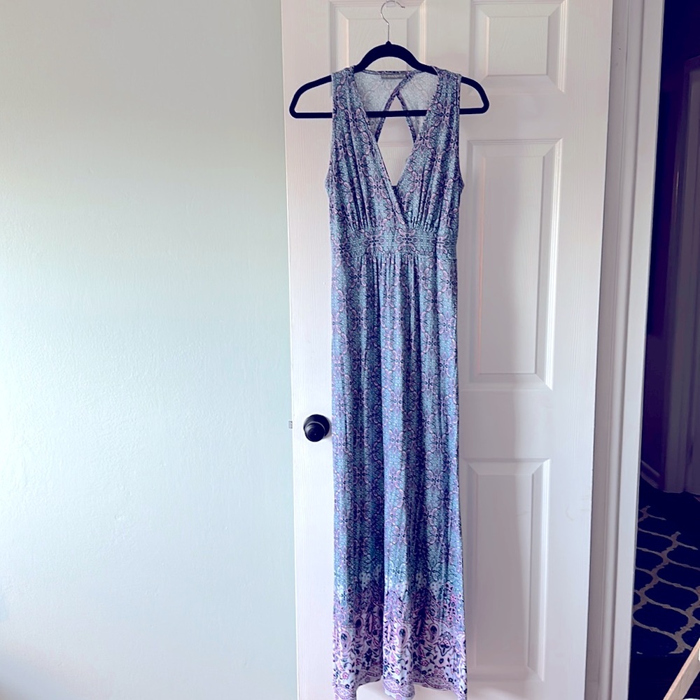 Loveappella Size 3 Cotton Blend Maxi Dress